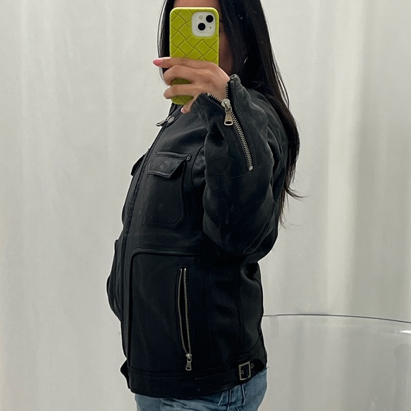 vintage men’s D&G motorcycle leather jacket - Picture 4 of 6